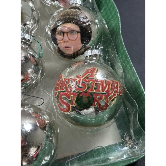 Vtg A Christmas Story Tree Ornaments Handmade Decoupage Set of 12 - Picture 5 of 7